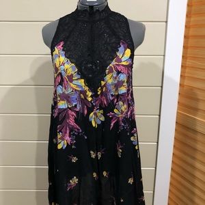 Cute casual free people black dress.  Worn 2 times.